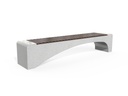 CONCRETE BENCH 233 PS Resysta polished aggregate