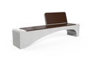 CONCRETE BENCH 247 PS polished aggregate