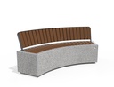 CONCRETE BENCH 268 E ES exposed aggregate