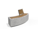 CONCRETE BENCH 268 H ES exposed aggregate