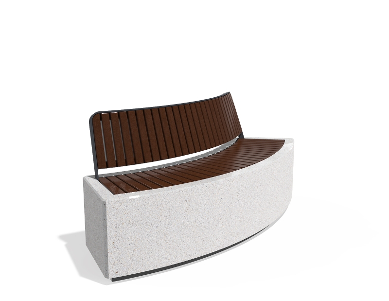 CONCRETE BENCH 268 G ES exposed aggregate