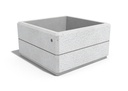 SQUARE CONCRETE PLANTER 75 exposed aggregate