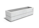 RECTANGULAR CONCRETE PLANTER 129 exposed aggregate