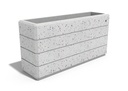 RECTANGULAR CONCRETE PLANTER 132 exposed aggregate