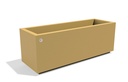 METAL PLANTER 401 S stainless steel, without wheels