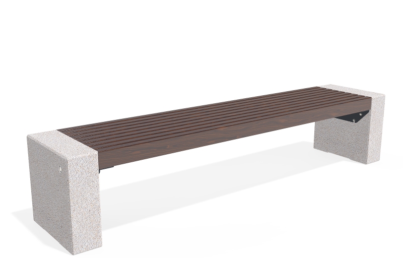 CONCRETE BENCH 332 ES exposed aggregate