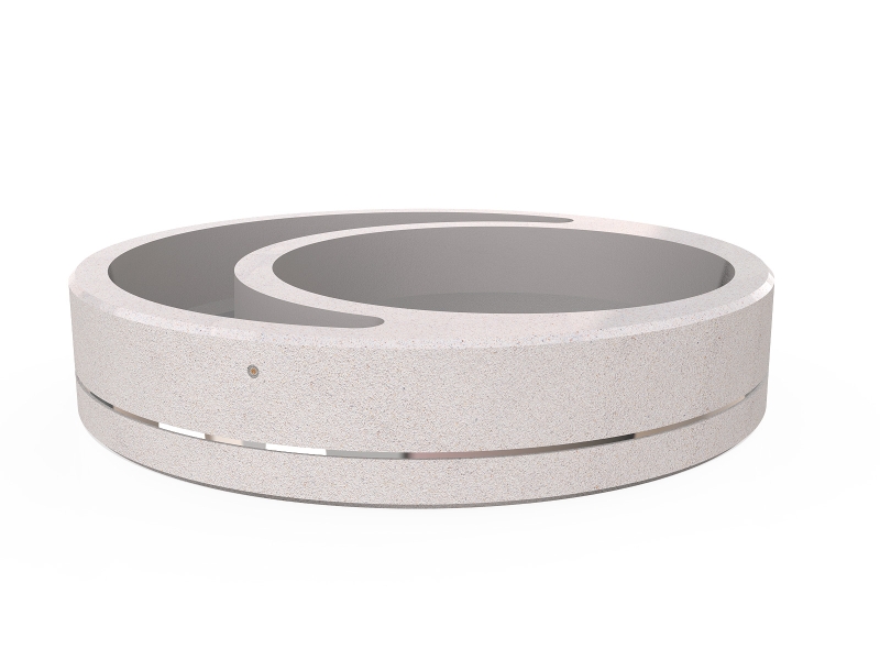 CONCRETE PLANTER 330 exposed aggregate