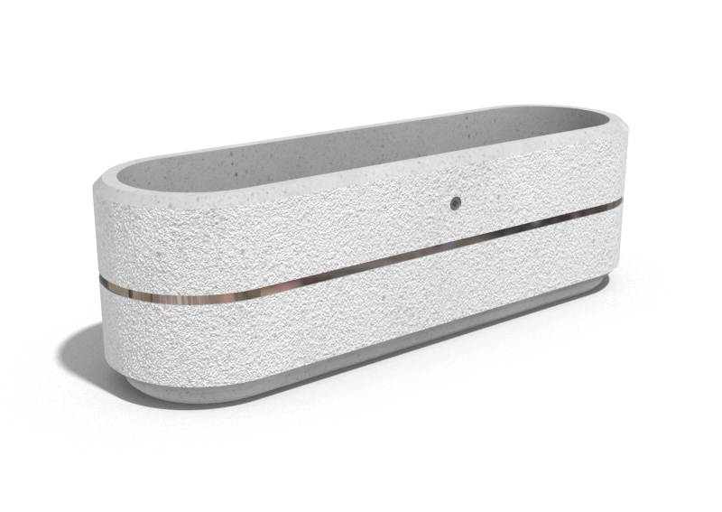CONCRETE PLANTER 27 exposed aggregate