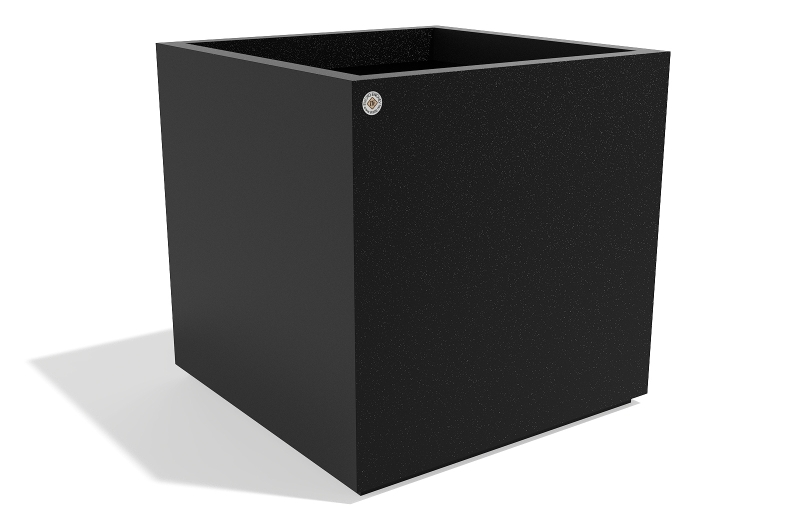 METAL PLANTER 404-WT, stainless steel, wheels and pull out tray