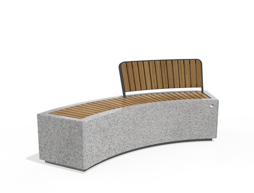 CONCRETE BENCH 268 F ER Resysta exposed aggregate