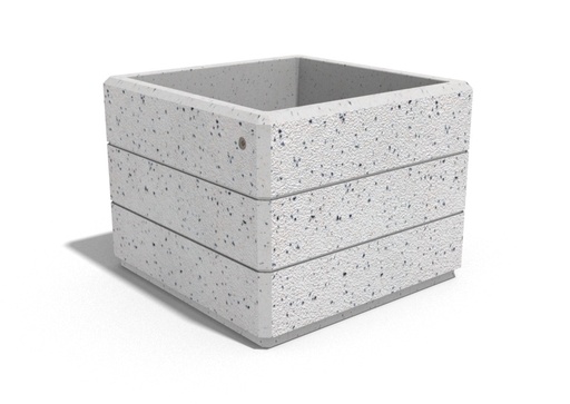 SQUARE CONCRETE PLANTER 74 exposed aggregate