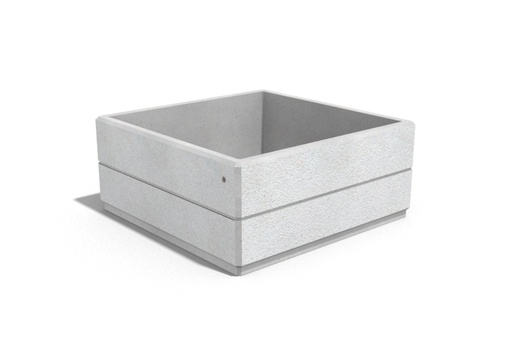 SQUARE CONCRETE PLANTER 96 exposed aggregate