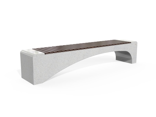 CONCRETE BENCH 233 PS Resysta polished aggregate