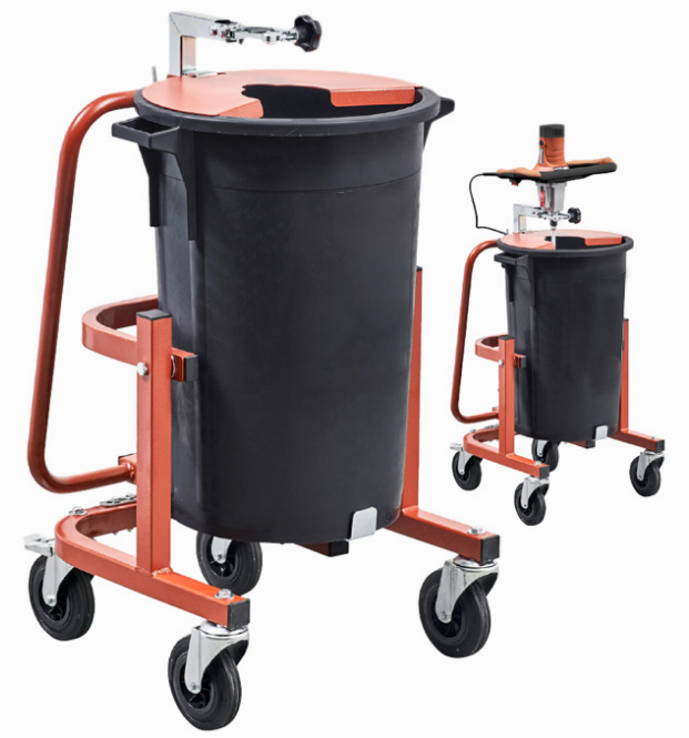 TURBO MIXER 75 LITER CONTAINER, 4-WHEEL